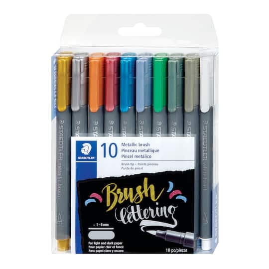 STAEDTLER® Metallic Brush Markers Michaels - Main Image